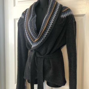 BCBG Maxazria belted sweater